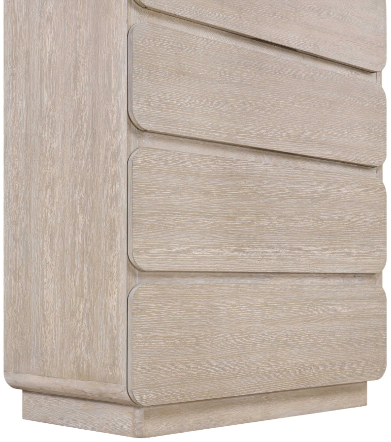 Adagio Solid Wood And Oak Veneer Chest in Natural - AdagioNatural-CH