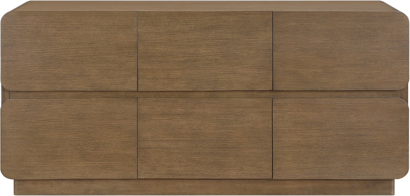 Adagio Solid Wood And Oak Veneer Dresser in Brown - AdagioBrown-D