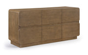 Adagio Solid Wood And Oak Veneer Dresser in Brown - AdagioBrown-D
