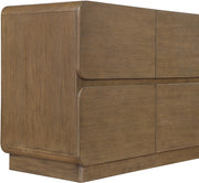 Adagio Solid Wood And Oak Veneer Dresser in Brown - AdagioBrown-D