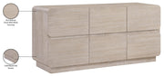 Adagio Solid Wood And Oak Veneer Dresser in Natural - AdagioNatural-D