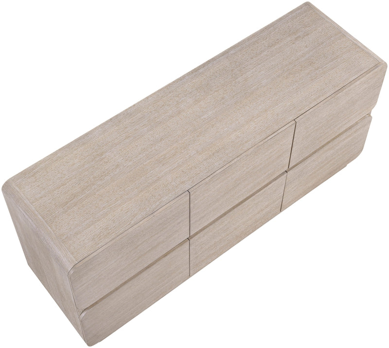 Adagio Solid Wood And Oak Veneer Dresser in Natural - AdagioNatural-D