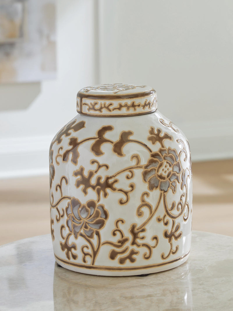 Adalham Cream/Brown Jar - A2000909