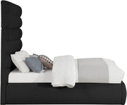 Adam Boucle Fabric Upholstered Full Bed in Black - B1256Black-F70