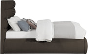 Adam Boucle Fabric Upholstered Full Bed in Brown - B1256Brown-F