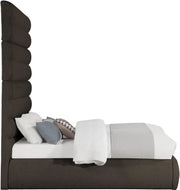Adam Boucle Fabric Upholstered Full Bed in Brown - B1256Brown-F90