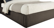 Adam Boucle Fabric Upholstered Full Bed in Brown - B1256Brown-F90