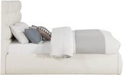 Adam Boucle Fabric Upholstered Full Bed in Cream - B1256Cream-F