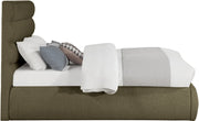 Adam Boucle Fabric Upholstered Full Bed in Olive - B1256Olive-F