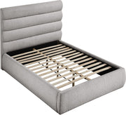 Adam Boucle Fabric Upholstered Full Bed in Taupe - B1256Taupe-F