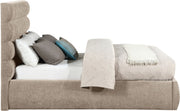 Adam Chenille Fabric Upholstered Full Bed in Beige - B1257Beige-F