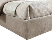Adam Chenille Fabric Upholstered Full Bed in Beige - B1257Beige-F70