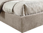 Adam Chenille Fabric Upholstered Full Bed in Beige - B1257Beige-F90