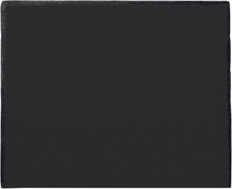 Adam Chenille Fabric Upholstered Full Bed in Black - B1257Black-F