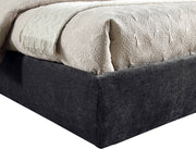 Adam Chenille Fabric Upholstered Full Bed in Black - B1257Black-F90