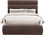 Adam Chenille Fabric Upholstered Full Bed in Brown - B1257Brown-F