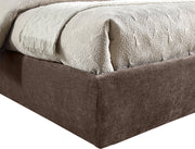 Adam Chenille Fabric Upholstered Full Bed in Brown - B1257Brown-F