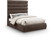 Adam Chenille Fabric Upholstered Full Bed in Brown - B1257Brown-F70