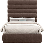 Adam Chenille Fabric Upholstered Full Bed in Brown - B1257Brown-F70