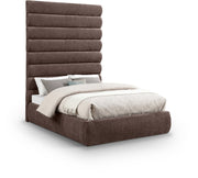 Adam Chenille Fabric Upholstered Full Bed in Brown - B1257Brown-F90