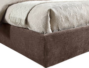 Adam Chenille Fabric Upholstered Full Bed in Brown - B1257Brown-F90