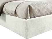 Adam Chenille Fabric Upholstered Full Bed in Cream - B1257Cream-F90