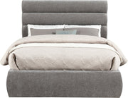 Adam Chenille Fabric Upholstered Full Bed in Grey - B1257Grey-F