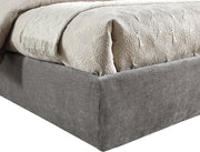 Adam Chenille Fabric Upholstered Full Bed in Grey - B1257Grey-F70