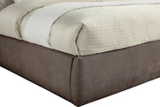 Adam Chenille Fabric Upholstered King Bed in Brown - B1257Brown-K70