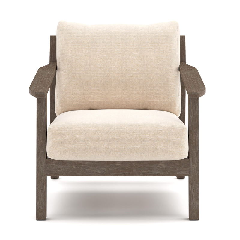 Adams Lane Dark Brown/Beige Outdoor Lounge Chair (Set of 2) - PCP602-820