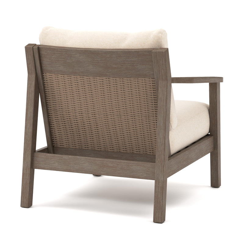 Adams Lane Dark Brown/Beige Outdoor Lounge Chair (Set of 2) - PCP602-820