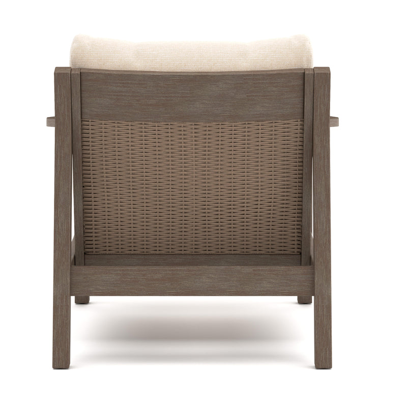 Adams Lane Dark Brown/Beige Outdoor Lounge Chair (Set of 2) - PCP602-820