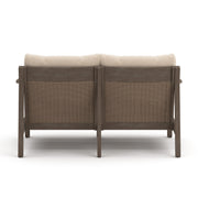 Adams Lane Dark Brown/Beige Outdoor Loveseat - PCP602-835