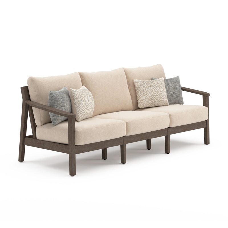 Adams Lane Dark Brown/Beige Outdoor Sofa - PCP602-838