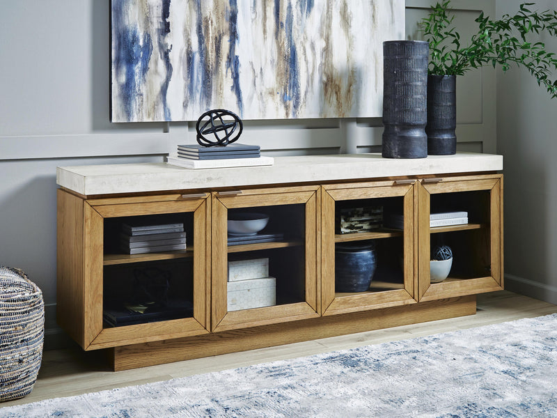 Adanworth Light Brown/Gray Accent Cabinet - A4000731