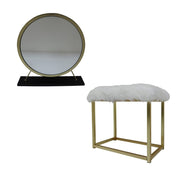 Adao Vanity Mirror & Stool - AC00931