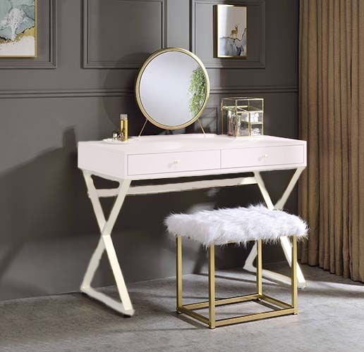 Adao Vanity Mirror & Stool - AC00934