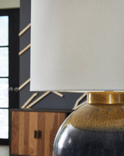 Adara Blue/Gold Finish Table Lamp - L207564
