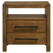 Adderley 2-drawer Nightstand Bedside Table Warm Brown - 215852