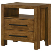 Adderley 2-drawer Nightstand Bedside Table Warm Brown - 215852