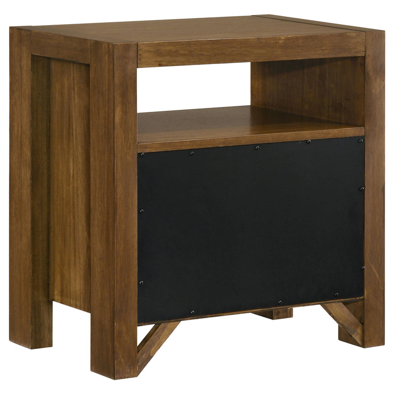 Adderley 2-drawer Nightstand Bedside Table Warm Brown - 215852