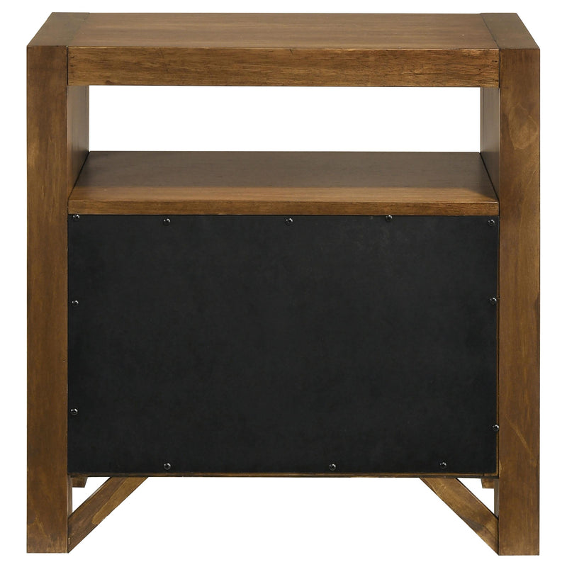Adderley 2-drawer Nightstand Bedside Table Warm Brown - 215852
