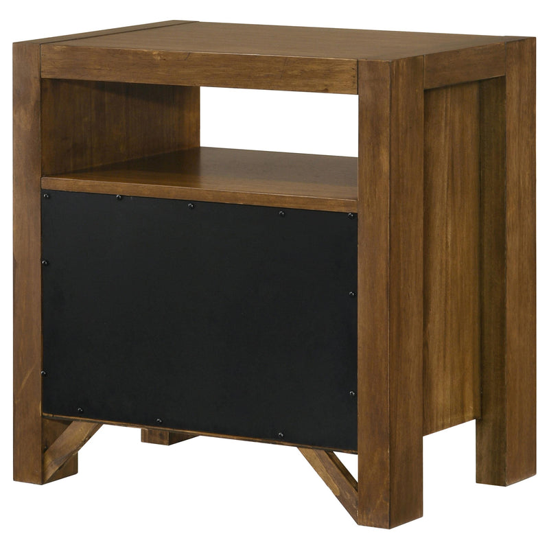 Adderley 2-drawer Nightstand Bedside Table Warm Brown - 215852