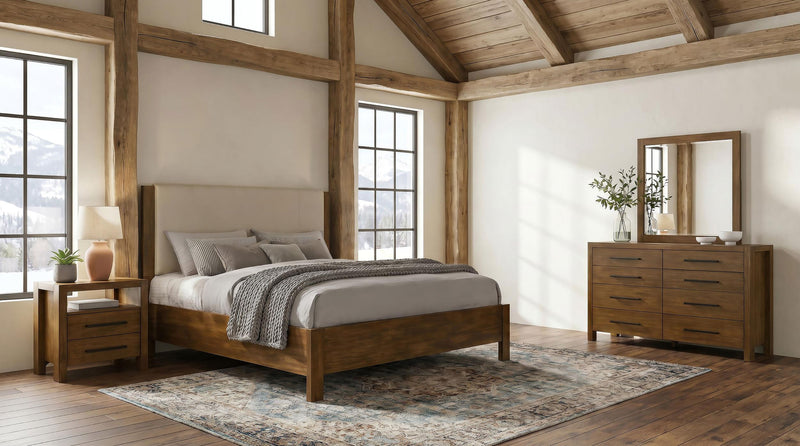 Adderley 4-piece Queen Bedroom Set Warm Brown - 215851Q-S4
