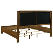 Adderley 5-piece Eastern King Bedroom Set Warm Brown - 215851KE-S5
