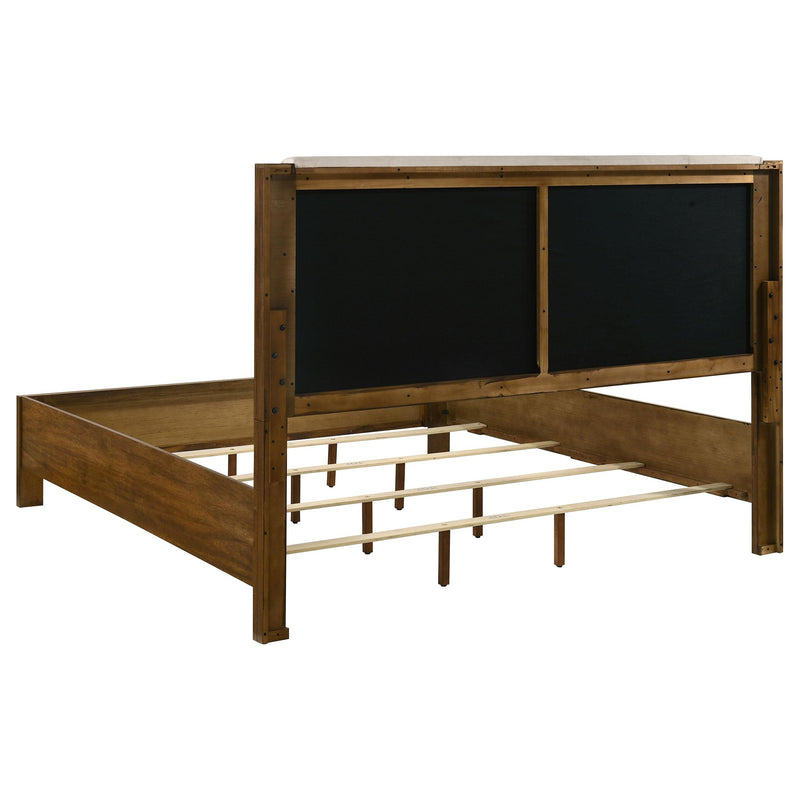 Adderley 5-piece Eastern King Bedroom Set Warm Brown - 215851KE-S5