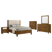 Adderley 5-piece Queen Bedroom Set Warm Brown - 215851Q-S5