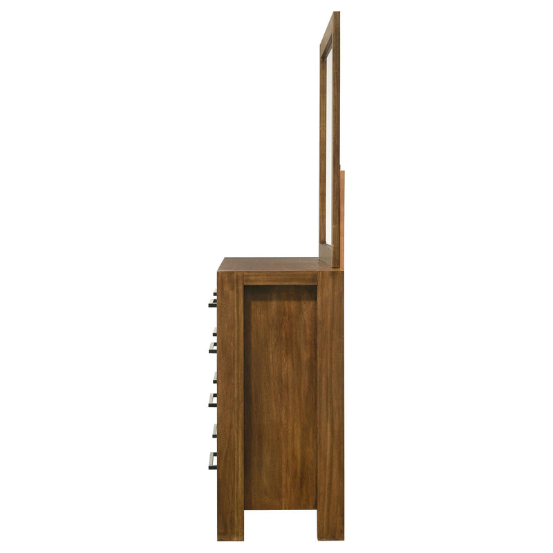 Adderley 8-drawer Bedroom Dresser and Mirror Warm Brown - 215853M