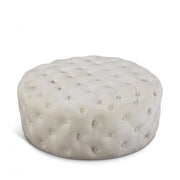 Addison Velvet Upholstered Ottoman in Cream - 122Cream