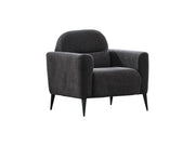 Adela 3-pieces (Sofa & Loveseat & Chair) Livingroom Set Anthracite in Anthracite - 101-ADE-ELI10-321